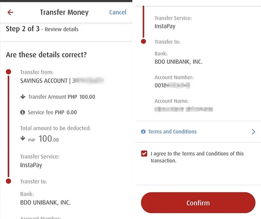 Philippine online banking transfer BDO BPI UnionBank casino Philippines